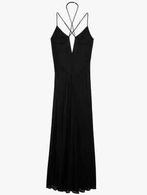 Elegant Black Strappy Maxi Dress